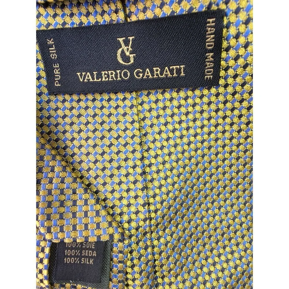 Valerio Garati 90s Iridescent Geometric Jacquard Silk Tie 4
